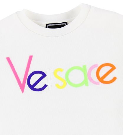 Young Versace Dress - Sweat - White w. Multicolour Logo