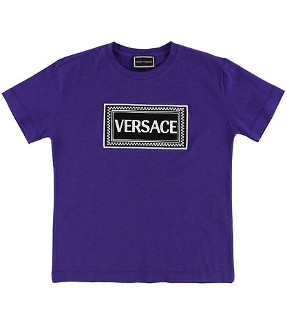 Young Versace T-Shirt - Dunkelblau m. Logo