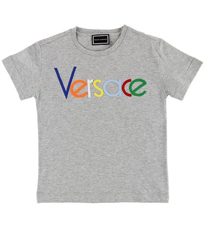Young Versace T-shirt - Gråmelerad m. Färger