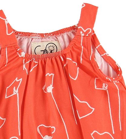 Gro Summer Romper Sleeveless - Laida - Matte Red