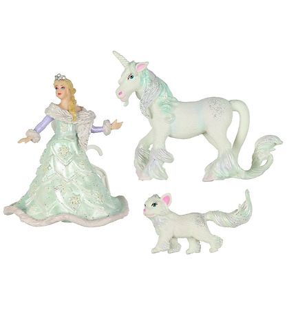 Papo Ice Queen w. Unicorn & Cat