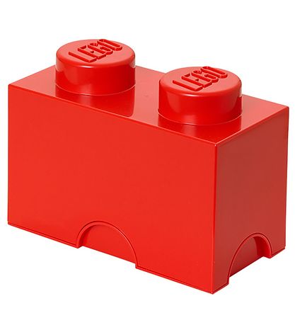 LEGO Storage Aufbewahrungsbox - 2 Knufe - 25x13x18 - Rot
