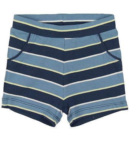 Minymo Shorts - Blårandig