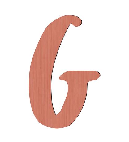 Sebra Träbokstäver - G - Watermelon Pink