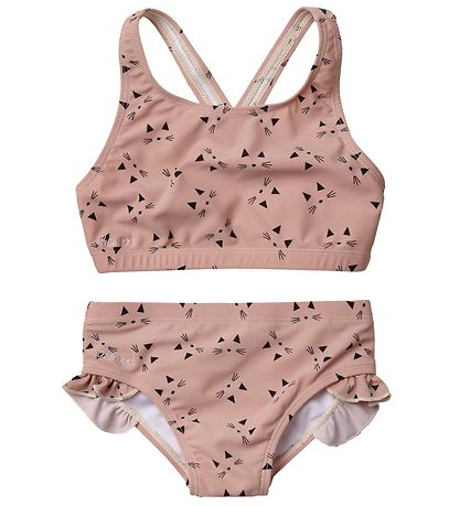 Liewood Bikini - Juliet - UV50+ - Rose w. Cats » Quick Shipping