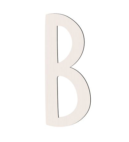 Sebra Träbokstäver - B - Birchbark Beige