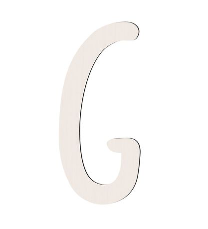 Sebra Träbokstäver - G - Birchbark Beige
