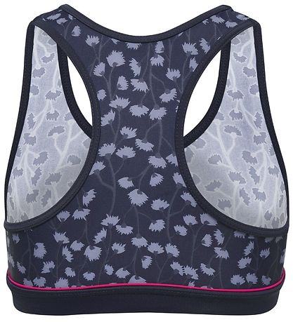 Hummel Bikini Top - HMLCatalina - UV50+ - Navy w. Flowers