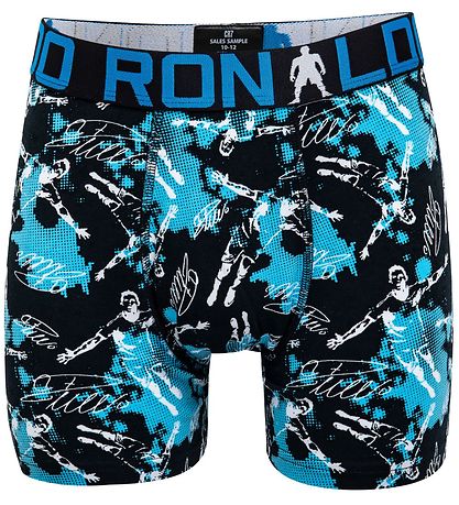 Ronaldo Boxershorts - 2er-Pack - Schwarz m. Print