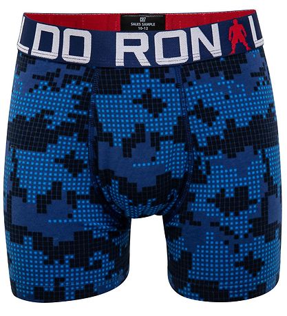 Ronaldo Boxers - 2-Pack - White/Blue w. Print