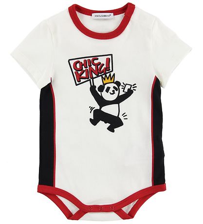 Dolce & Gabbana Bodies k/ä - 3er-Pack - Weiß/Rot m. Panda