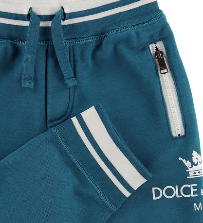 Dolce & Gabbana Sweatpants - Petrol w. Logo