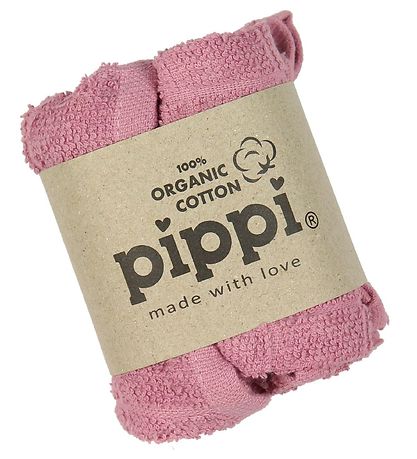 Pippi Baby Washcloths - 4-Pack - Vintage Rose