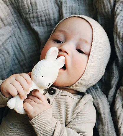 A Little Lovely Company Teether - Rabbit - White