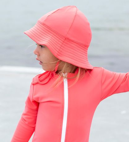 Petit Crabe Badoverall - Lou - UV50+ - Mörk Korall m. Stjärna