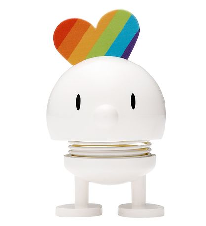 Hoptimist Baby Bumble - Rainbow - 7 cm - Hvítt