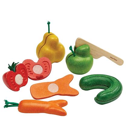 PlanToys Früchte & Gemüse - Bunt