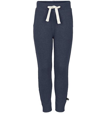 Minymo Jogginghosen - 2er-Pack - Braunmeliert Melange/Blaumelier