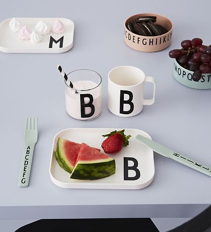 Design Letters Kom - 3-pack - Roze/Wit/Grijs m. Letters