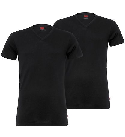 Levis T shirt 2 Pack V Neck Black KW CH