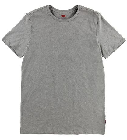 Levis T-shirt - 2-Pack - Crew Neck - Grey Melange