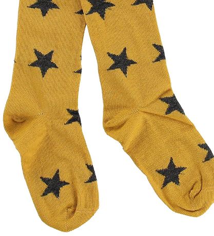 Minymo Tights - Yellow w. Stars