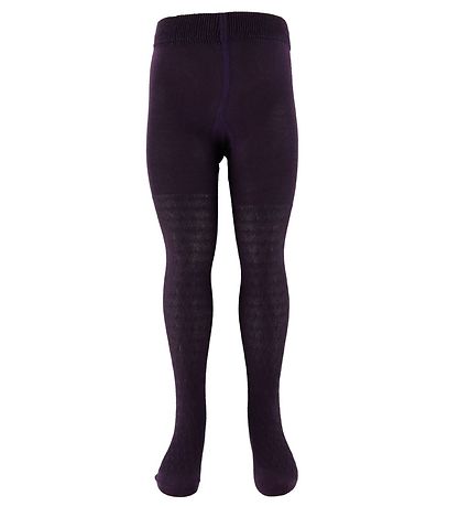 Minymo Strumpfhosen - 2er-Pack - Lila/Rose Gestreift m. Gold