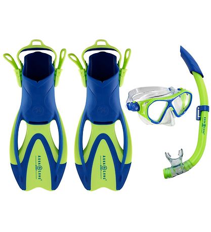 Aqua Lung Diving Set - Urchin Jr - Blue/Lime