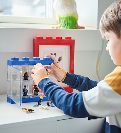 LEGO® Storage Minifigure Display - 8 Rum - 19 cm - Blue