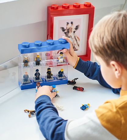 LEGO® Storage Minifigure Display - 8 Rum - 19 cm - Blue
