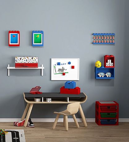 LEGO® Storage Minifigure Display - 16 Rum - 38 cm - Blue