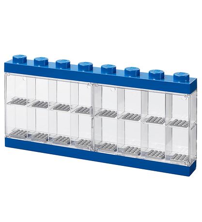 Lego Storage Mini Figurines Display - 16 Room - 38 cm - Blue