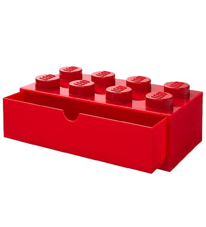 LEGO® Storage Storage Drawer - 8 Knobs - 31x15x9 - Red