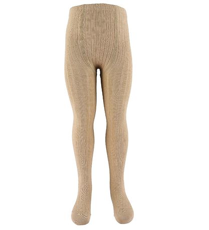 Condor Tights - Rib - Light Brown Melange