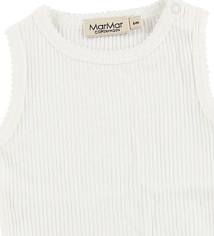 MarMar Bodysuit Sleeveless - Modal - Rib - White