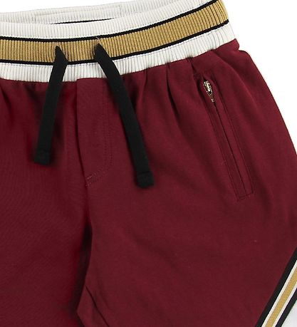 Dolce & Gabbana Shorts - Bordeaux m. Vit/Guld