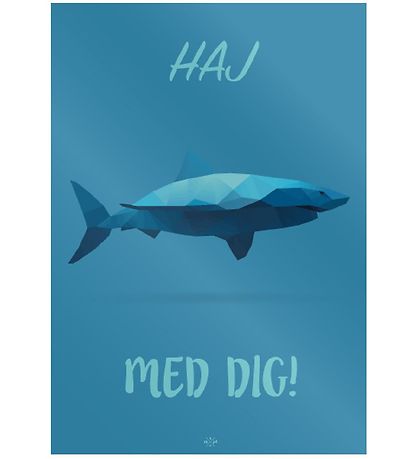 Citatplakat Veggspjald - B2 - Hákarl með þér