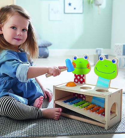 HABA Hammer Bench/Xylophone - Frogs - Nature/Multicolour