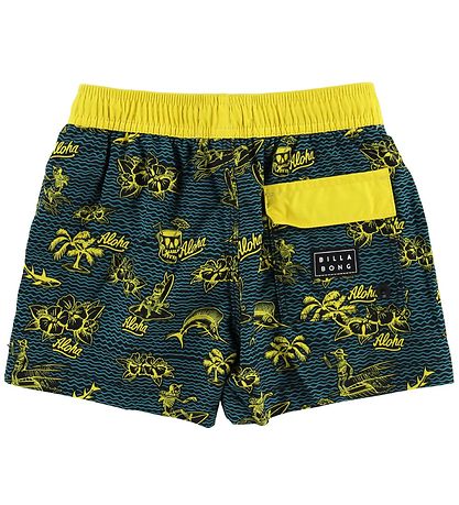 Shorts de Bain Billabong - Adventure Islande - Noir/Jaune