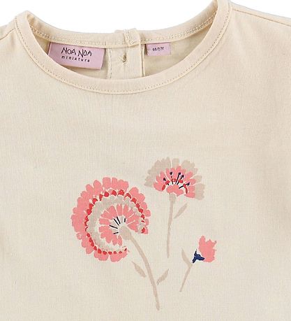 Noa Noa miniature T-shirt - Ivory/Flowers