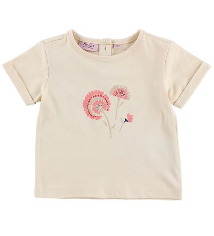Noa Noa miniature T-shirt - Ivory/Flowers