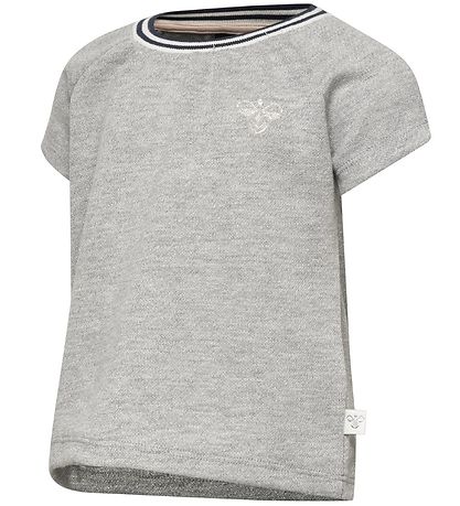 Hummel T-Shirt - HMLDemi - Graumeliert meliert m. Glitzer