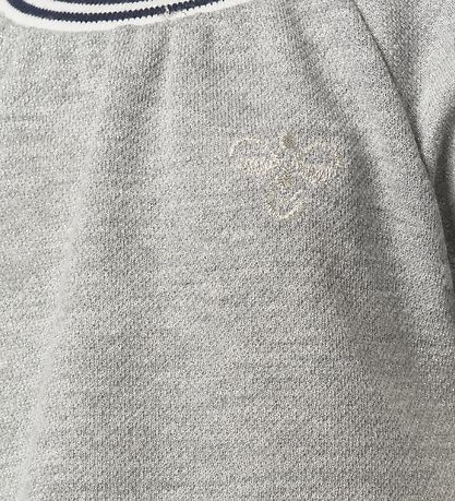 Hummel T-Shirt - HMLDemi - Graumeliert meliert m. Glitzer
