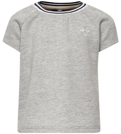 Hummel T-Shirt - HMLDemi - Graumeliert meliert m. Glitzer