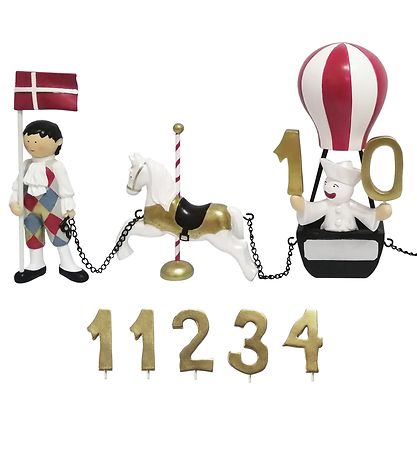 Kids by Friis Afmælislest - 45 cm - Harlequin & Columbine