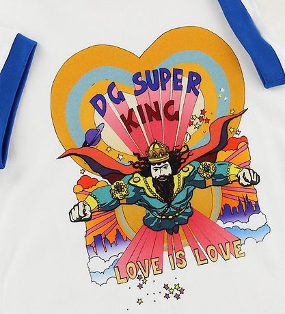 Dolce & Gabbana Stuttermabolur - Superhero - Hvítur M. Konungur