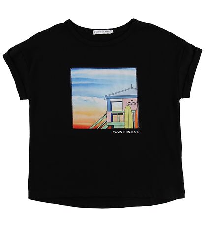Calvin Klein T-paita - Musta, Patch
