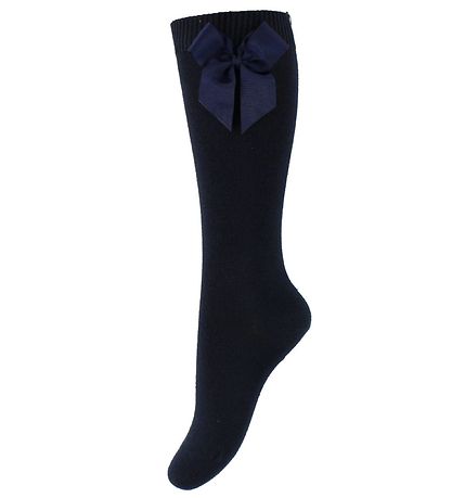 Condor Knestrømper m. Sløyfe - Navy