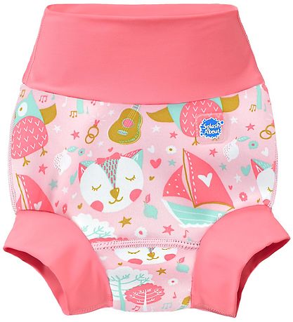 Splash About Sundbleyja - Happy Nappy - UV50+ - Ugla og kisinn