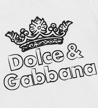 Dolce & Gabbana Stuttermabolur - DNA - Hvítt